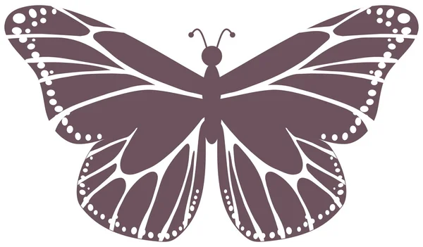 Mariposa violeta — Vector de stock