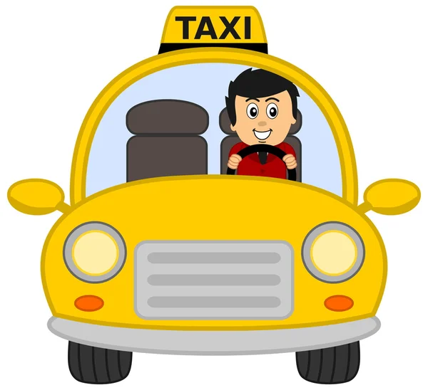 Taxi driver — Vettoriale Stock
