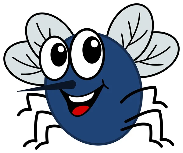 Smiling fly — Stock Vector