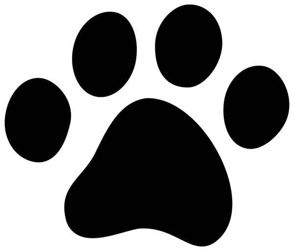 Gatto cane zampa — Vettoriale Stock
