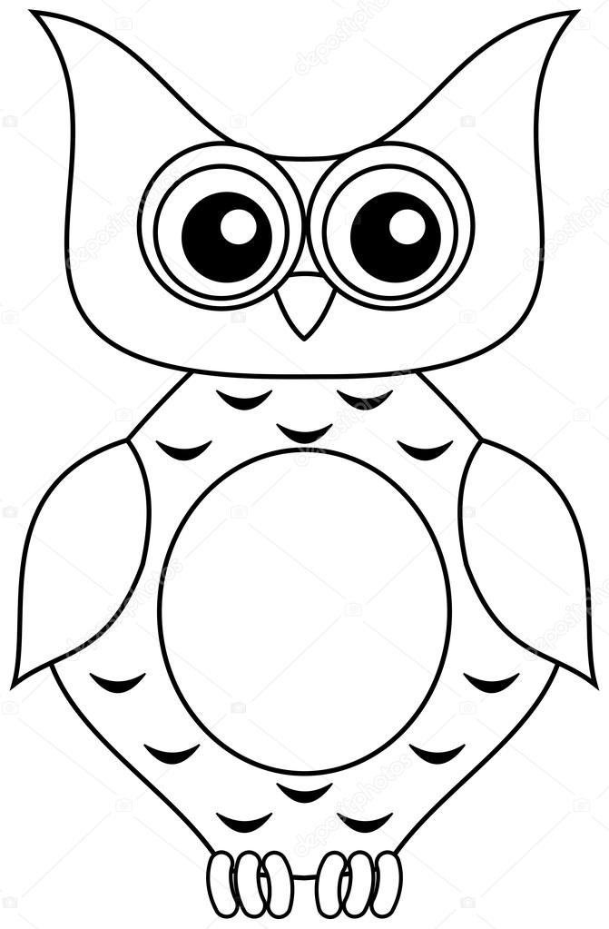 Eule zeichnen — Stockvektor © hurgem #60963509