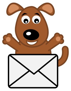 Köpek bir mektup aldım