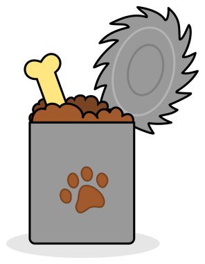 Bir kutu köpek maması