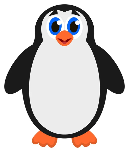 Een enkele pinguïn — Stockvector