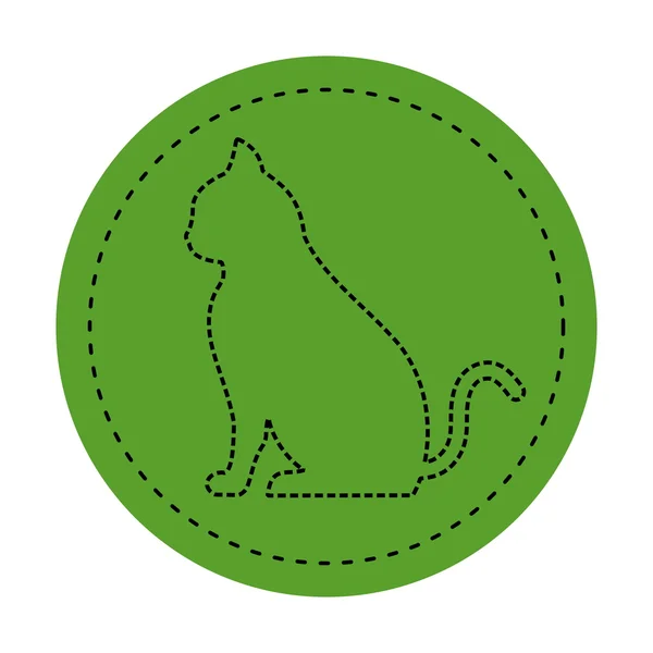 Chat-Symbol auf grünem Hintergrund — Stockvektor