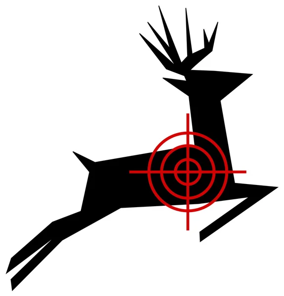 A target for hunting deer — Stock Vector