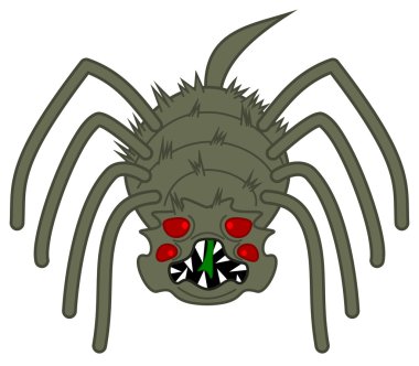a horrible, big scary spider