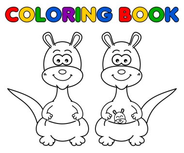 kangaroo for coloring