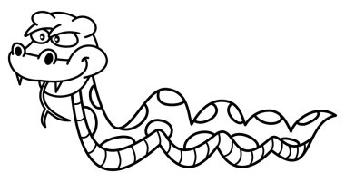 dangerous snake for coloring