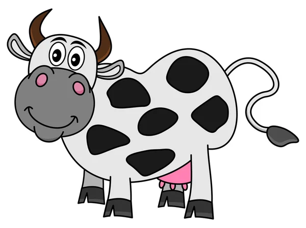 Smiling huge cow — Stock Vector