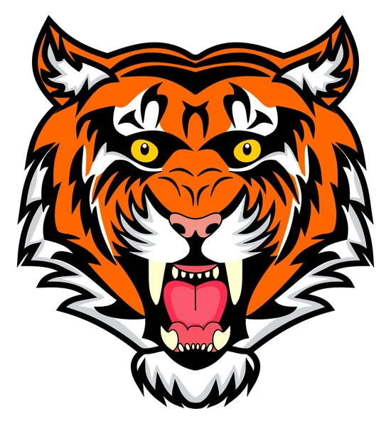 very enraged bengal tiger