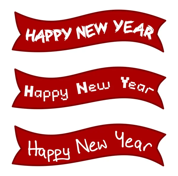 Banner happy new year — Stock Vector