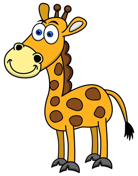 Girafa sorridente — Vetor de Stock