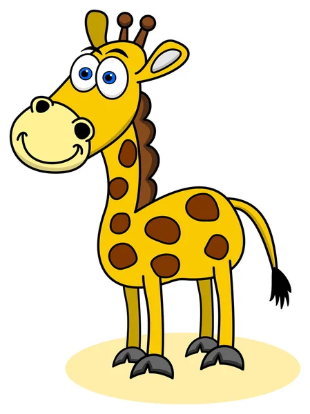 Girafa sorridente — Vetor de Stock