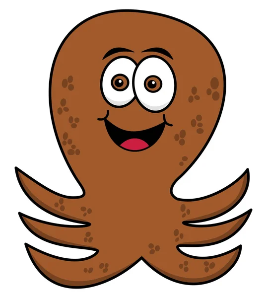 Chobotnice veselé stojící — Stockový vektor