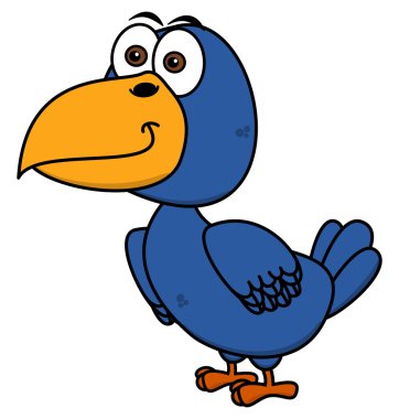 profilde gülümseyen bir kuzgun