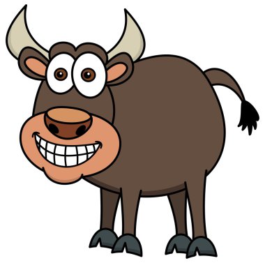 gülümseyen boğalachende stier