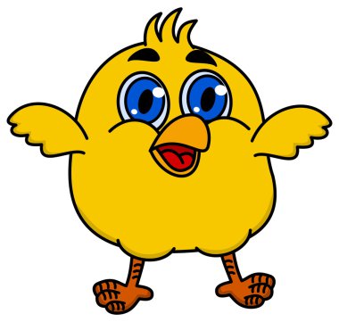 küçük kuş gülümseyen