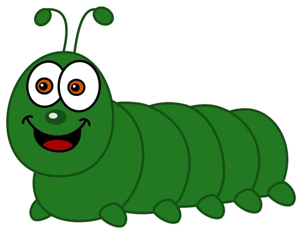 Smiling caterpillar — Stock Vector