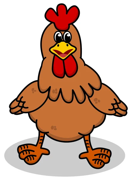 Hen standing — Stock Vector