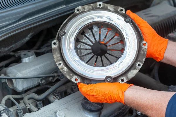 Car Clutch Pressure Plate Replacement — Stock Photo, Image