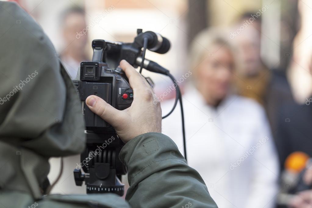 Filming an event with a video camera