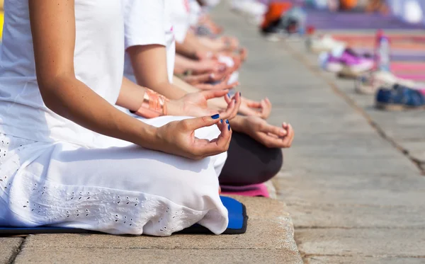 Yoga class — Stock Photo, Image