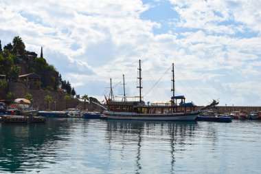 Güneşli Türkiye 'de tatil. Güzel Türk manzaraları.