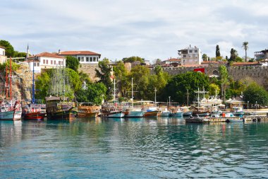 Güneşli Türkiye 'de tatil. Güzel Türk manzaraları.