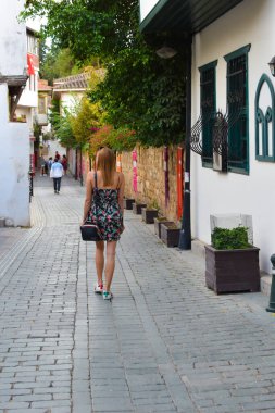 Güneşli Türkiye 'de tatil. Güzel Türk manzaraları.