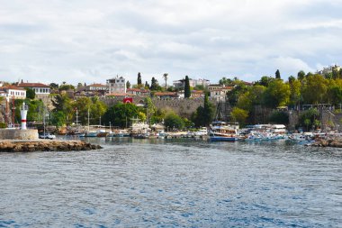 Güneşli Türkiye 'de tatil. Güzel Türk manzaraları.