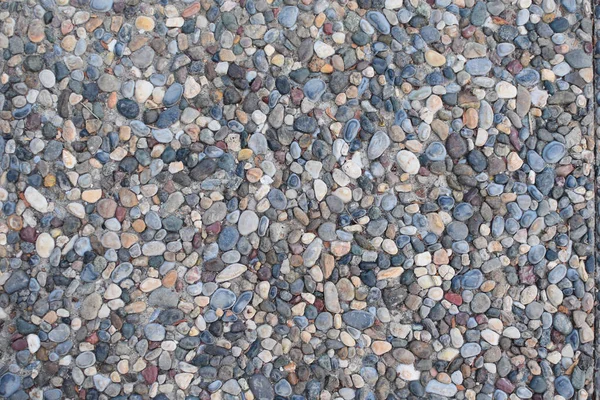 Fine gravel stone background texture. natural gray crushed — Stock Photo, Image