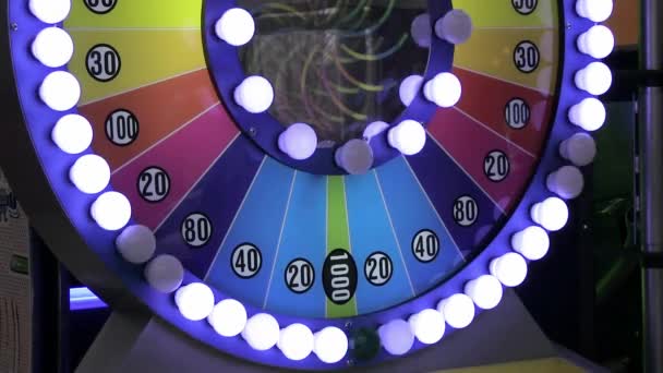 Feux Circulation Figures Dans Machine Jeu — Video