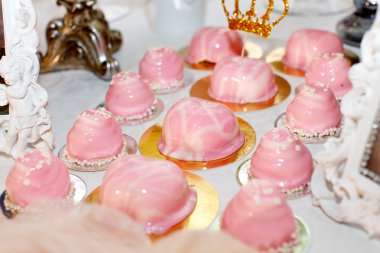 pembe jelly lezzetleri tatil masaya Pastalar.