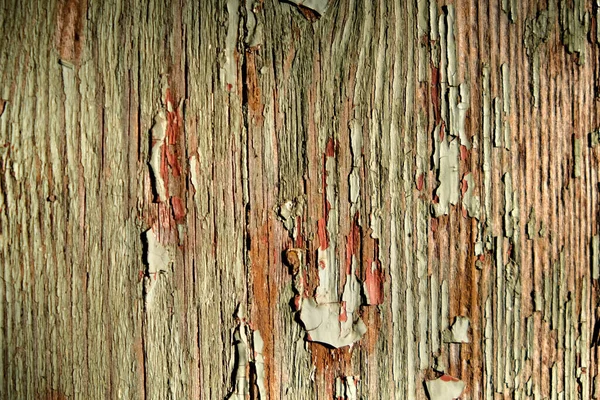 Texture Old Wooden Wall Peeled Paint Abstract Background — Stock Photo, Image