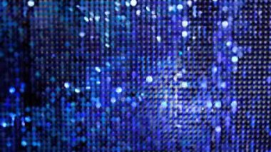 Soyut bulanık, yanıp sönen parlak bir arka plan. Parlak hareketli tatil süslemeleri duvarı.