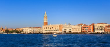 Panorama Piazza San Marco Venedik, denizden görüntülemek