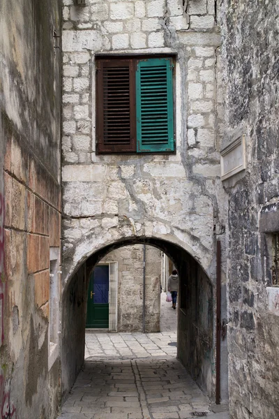 Árvore estreita no palácio de Diocleciano — Fotografia de Stock