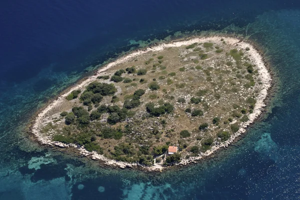 Little island in Kornati archipelago, Adriatic sea, Croatia — Stock Photo, Image