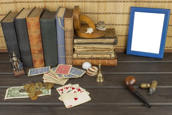 Card game poker. The winning set. Royal flash in poker. Gamble for money. — Stock Photo, Image