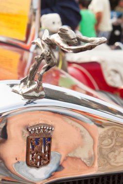 Tisnov, Çek Cumhuriyeti - 3 Eylül 2016: vintage otomobil ve motosiklet hayranları geleneksel toplantı. 1931 yılında, dört silindirli yapılmış modeli Praga Piccolo Üretici Kolben-Danek.