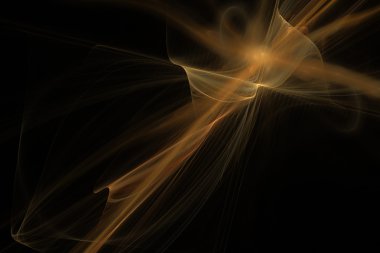 Siyah, mavi ve altın fraktal soyut. Fraktal arka plan sanat yaratıcı tasarım için. Dekorasyon duvar kağıdı masaüstü için, 