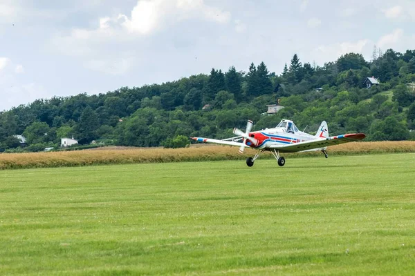 Brno Czech Republic July 2021 Piper Pawnee Aircraft Used Aeroklub — Stock Photo, Image