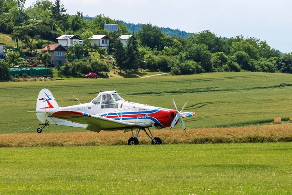 Brno República Checa Julho 2021 Aviões Piper Pawnee Utilizados Pelo — Fotografia de Stock
