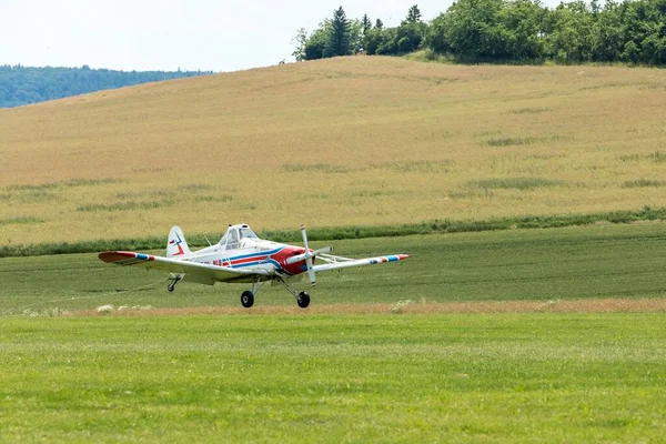 Brno Czech Republic July 2021 Piper Pawnee Aircraft Used Aeroklub — Stock Photo, Image