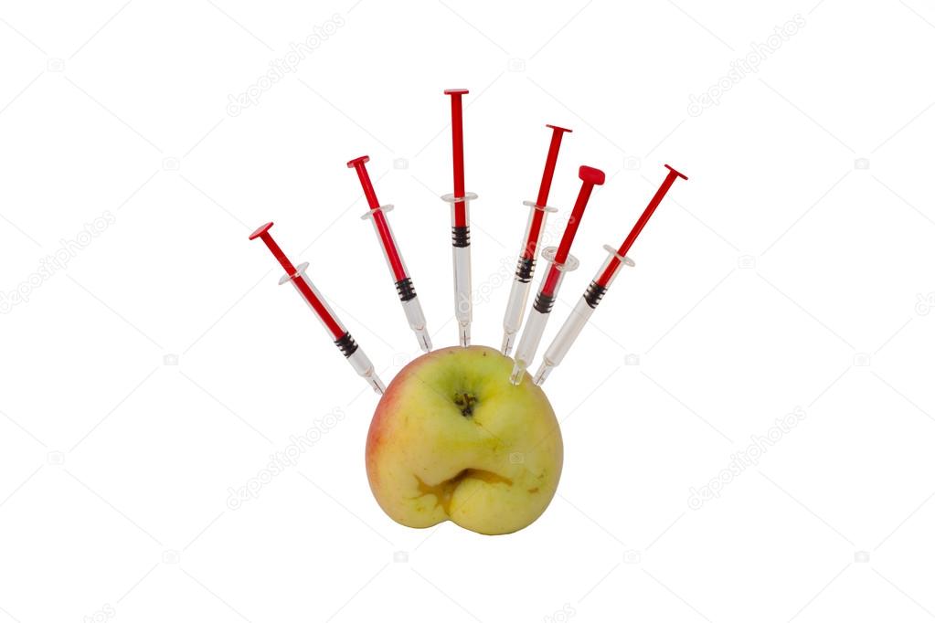 Apple injections, cultivation GMO, scientific research