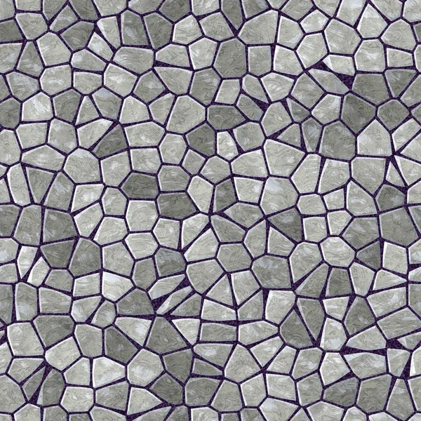 Nahtlose abstrakte Muster aus grauen Steinen und Diamanten. Glaskristalle als Hintergrund. grauer Stein und Glasfliesen. — Stockfoto