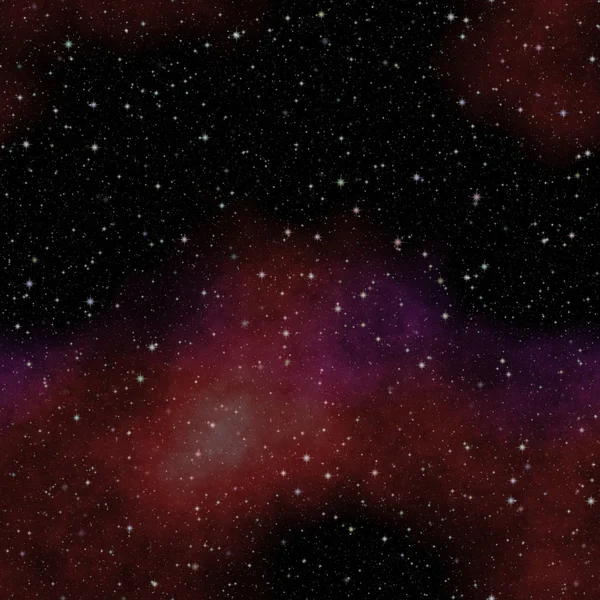 Ute i rymden. Mörk natthimmel full av stjärnor. Nebulosan i yttre rymden. — Stockfoto
