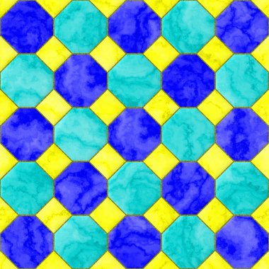 Kesintisiz mavi seramik duvar doku desen.