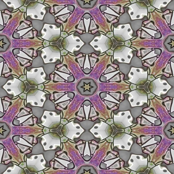 Seamless pattern with abstract motif like a kaleidoscope. Abstract psychedelic kaleidoscope of color in the theme. — Φωτογραφία Αρχείου